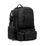 Рюкзак 50L Molle Assault Tactical Light Version 55x35x25cm, черный (051BK)